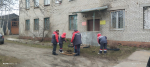 В Костромской области военные коммунальщики проводят субботники в военных городках